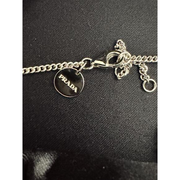 Prada Animalia Jewels Necklace Pink Brown Enamel Pendant w/ Box - Picture 3 of 6